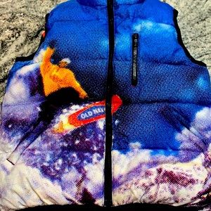 Boys Old Navy reversible ski vest Sz 6